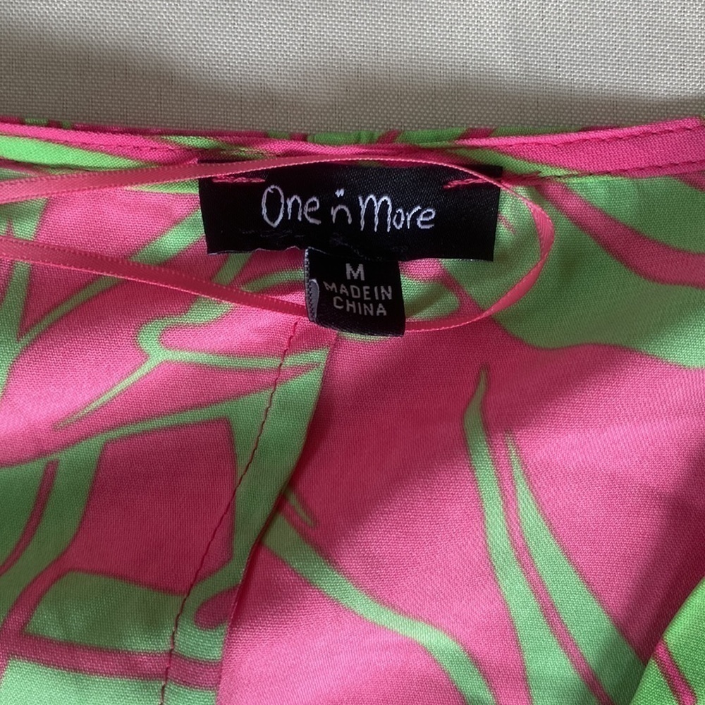 One n More Leaf Print Short Sleeve Top - Picture 8 of 11